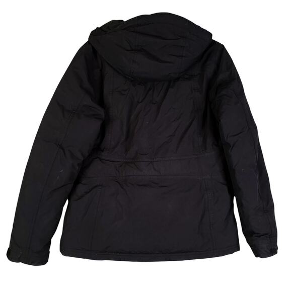 The North Face Jacket Women's Medium Belted Waist Goose Down Hooded No Fur - Picture 3 of 10
